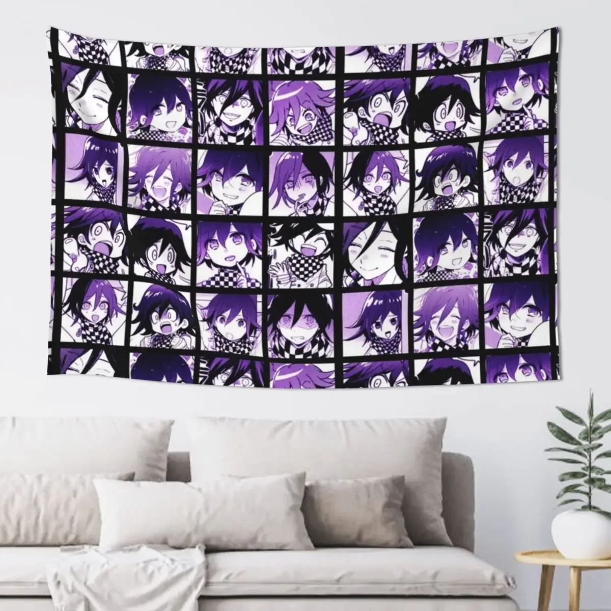 

Kokichi Manga Collection (Colored) Tapestry Kawaii Room Decor Aesthetic Room Decor Wall Decoration Funny Tapestry