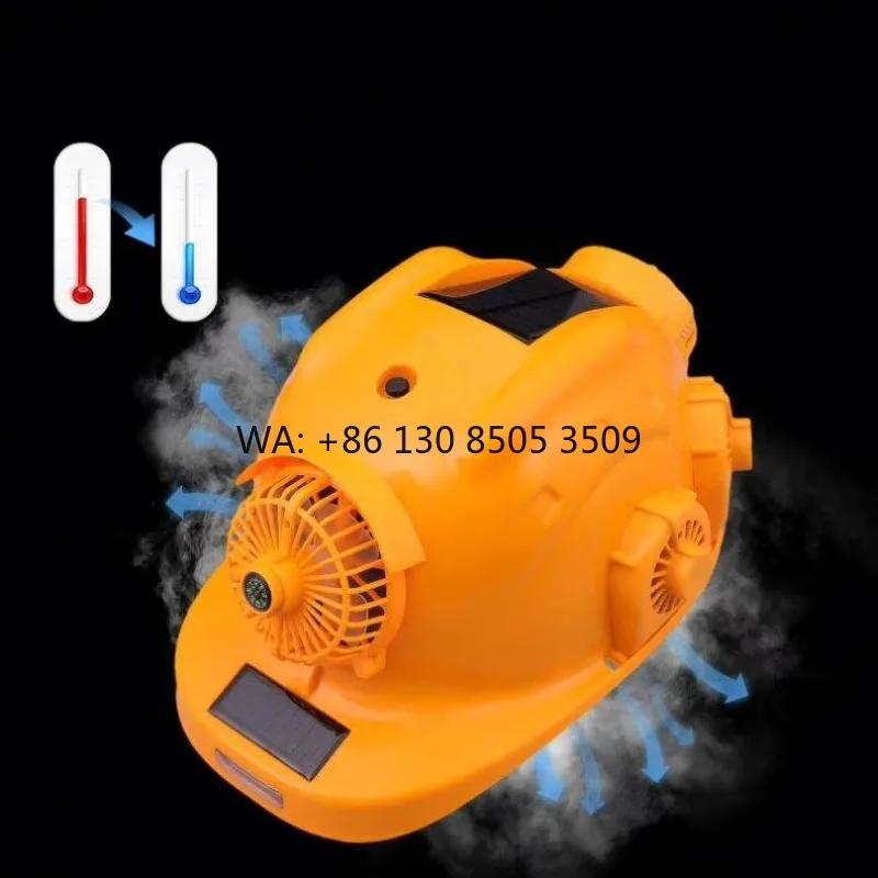 

Summer Outdoor Work Solar Fan Safety Helmet Multifunctional Safety Helmet Cooling Fan