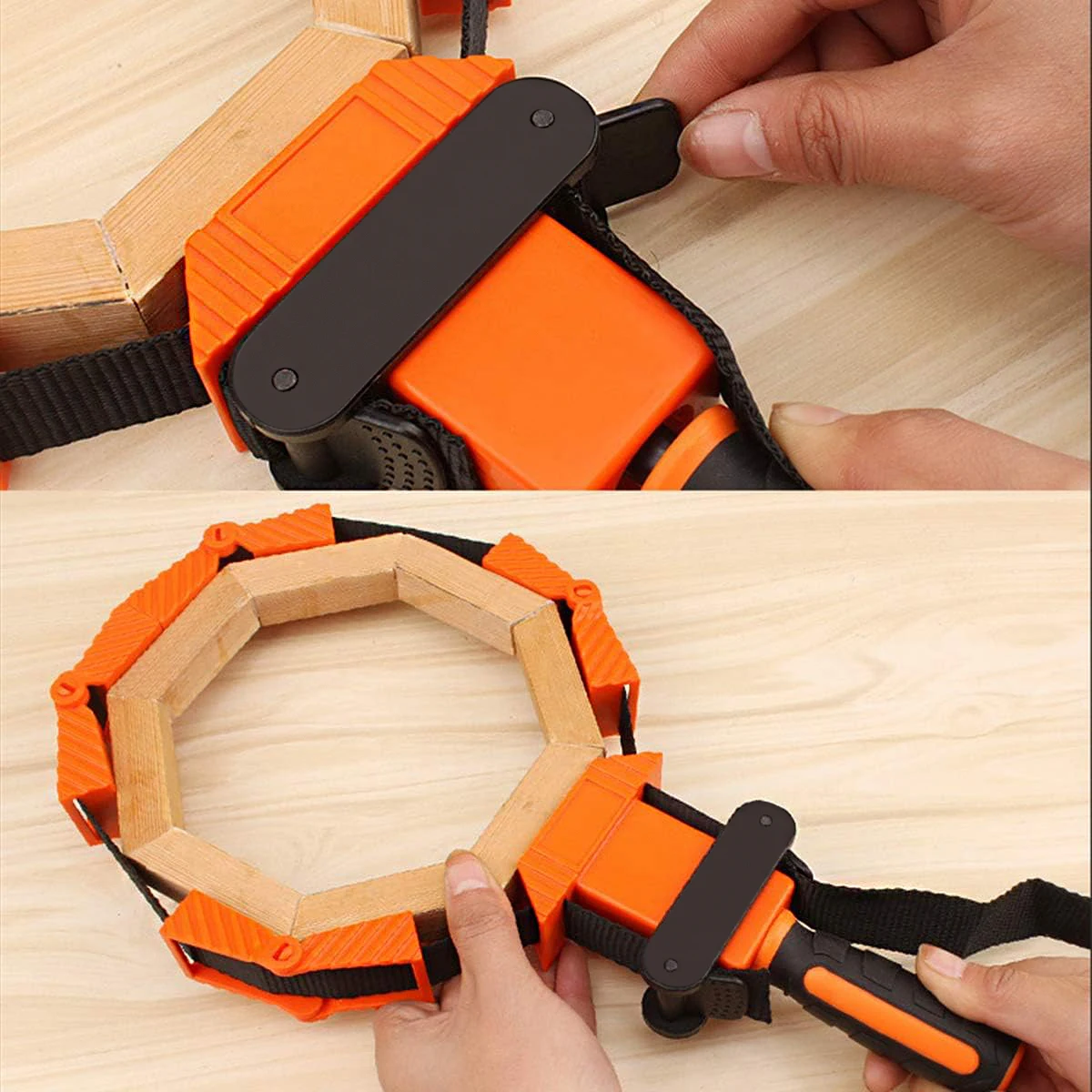 調整可能な木工ストラップクランプ多角形角度クランプ器具木製ワードローブキャビネット引き出し不規則なオブジェクト