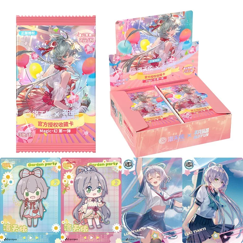 

Подлинная карта Luo Tianyi Magic Series, виртуальная певица, идол, ограниченная серия, аниме, коллекция периферийных устройств, карты, игрушки, подарки
