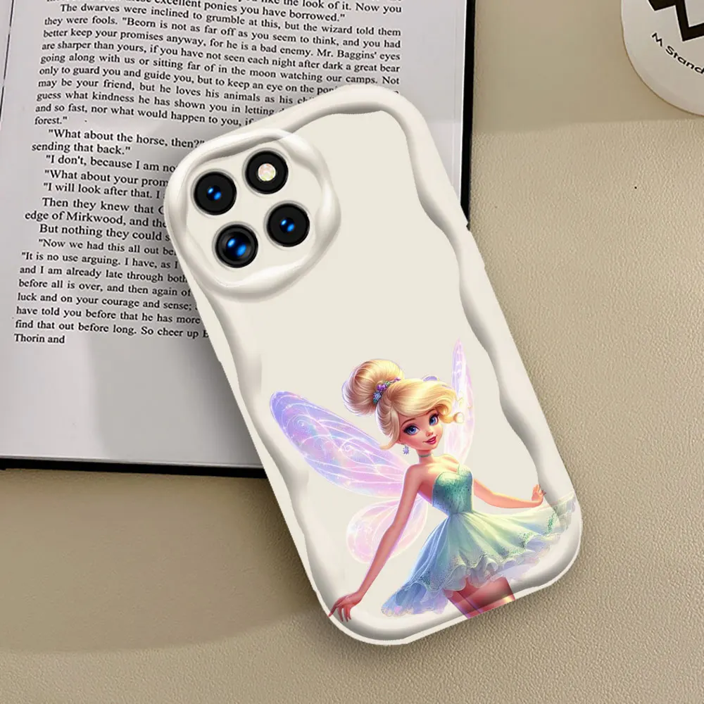 Disney Tinker Bell Fairies Phone Case For Xiaomi Mi 14 12 11 Poco X6 X5 X4 X3 M6 M4 M3 F4 F3 Pro GT Nfc Lite C61 3D Wave Cover