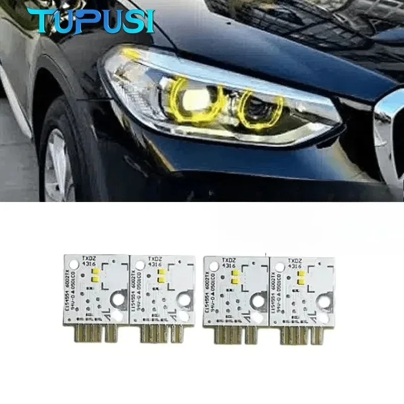 Yellow Angel Eye DRL Boards For 2019-2021 BMW X3 G01 X4 G02 F97 F98 LED Adaptive Headlight Daytime Run Light Module 63117466102
