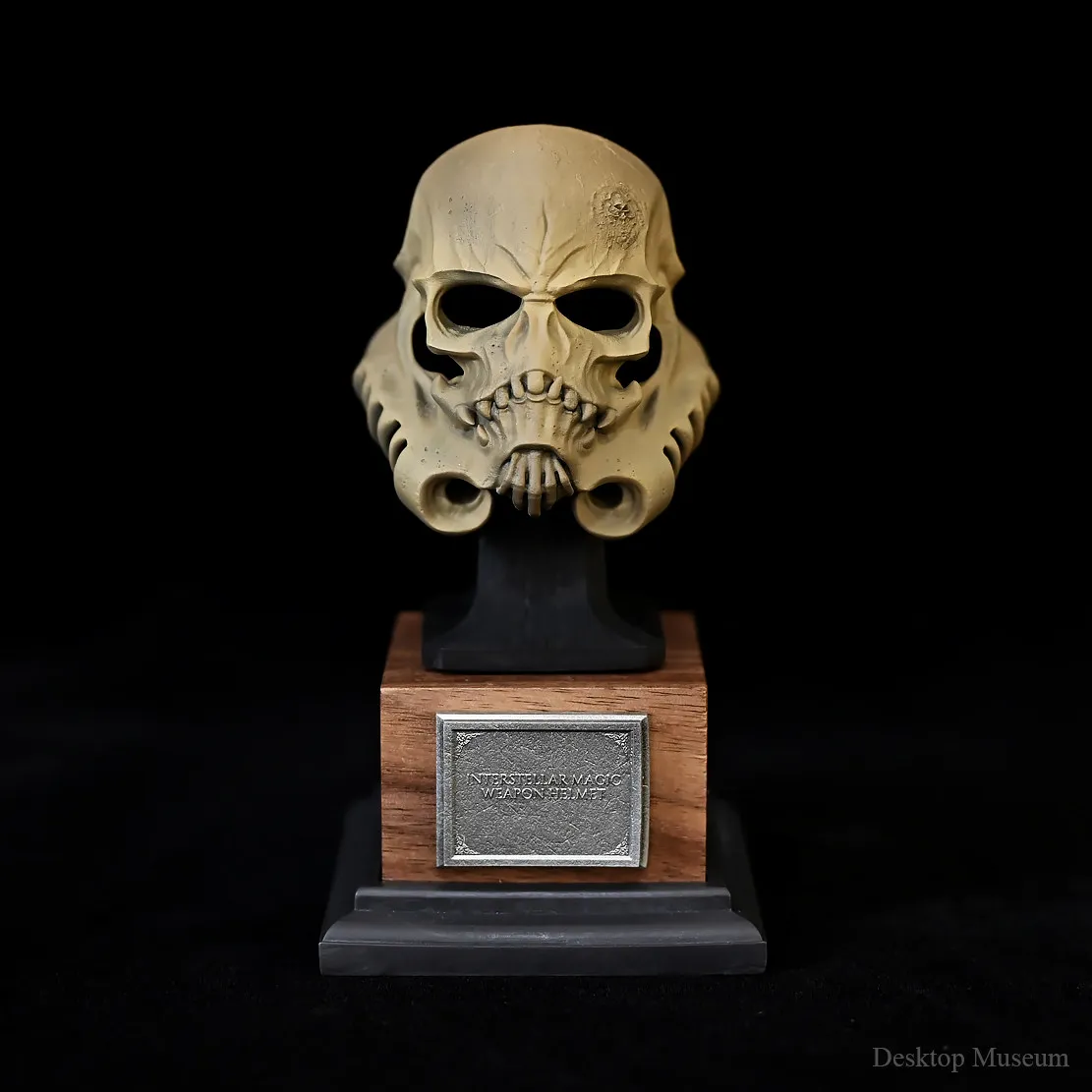 105MM Desktop Decorative Resin Figurine - Planet Ghost Soldier Skull