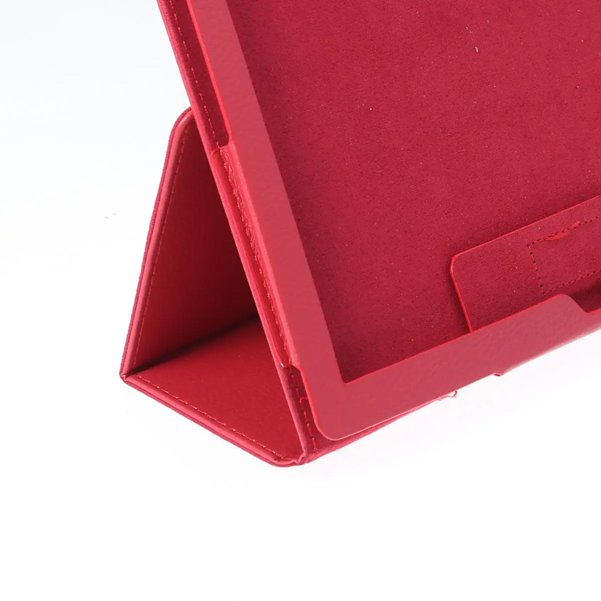 Protective Cover Tablet Case for Tab 4 10 Plus -X704f N PU Hard Shell with Holder for Landscape and Portrait Red