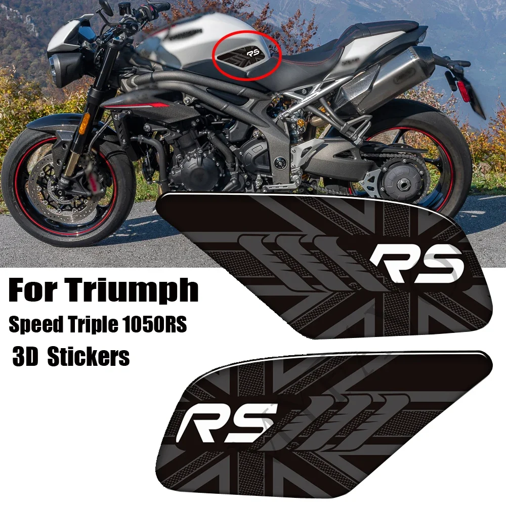 

2016 - 2020 Motorcycle Stickers Decals Gas Fuel Oil Kit Knee Tank Protector Pad Grips For Triumph Speed Triple 1050RS 1050 RS