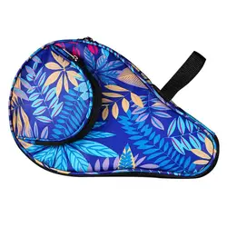 Table Tennis Racket Bag Zipper Closure Dustproof with Pocket Protective Oxford Cloth Ping-Pong Paddle Bag Table Tennis Bat Case