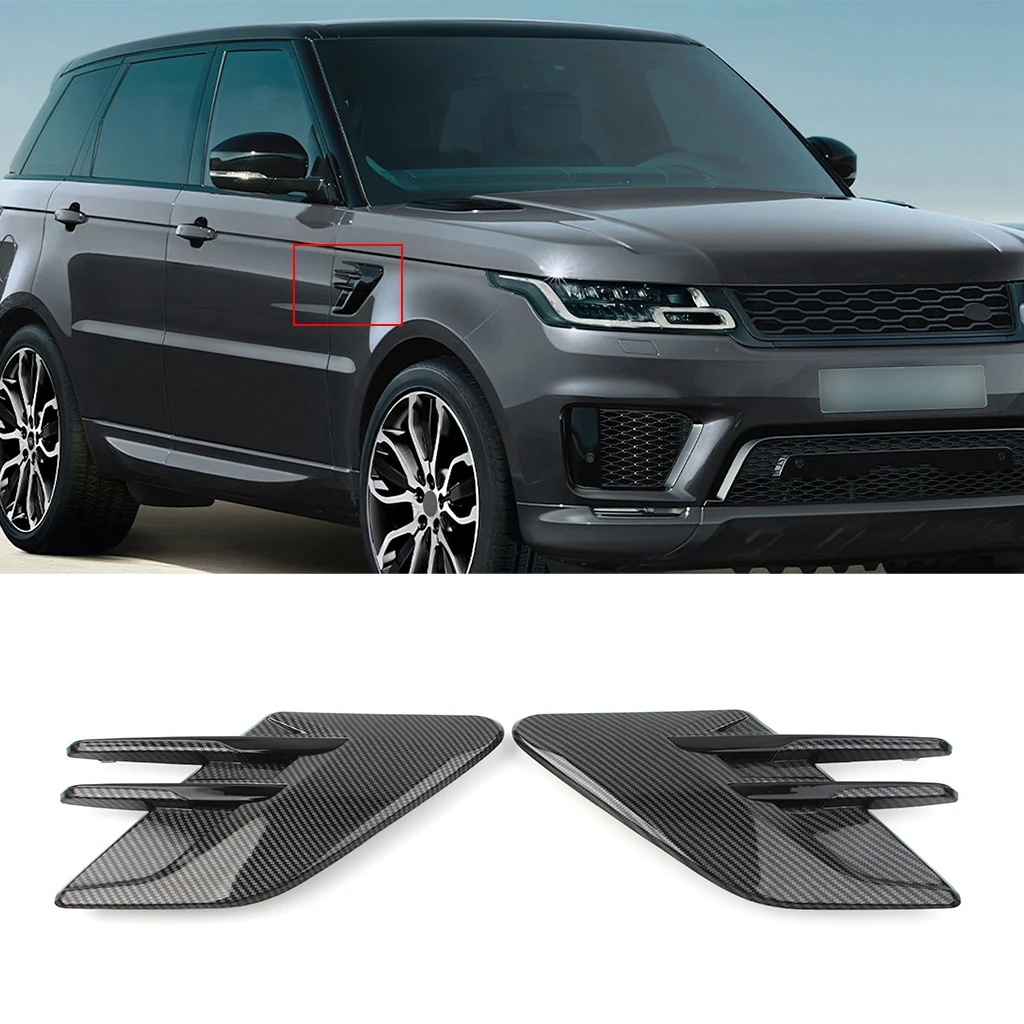 

Carbon Look Car Fender Side Vent Fit For Land Rover Range Rover Sport L494 Facelift Models 2018 2019 2020 2021 2022