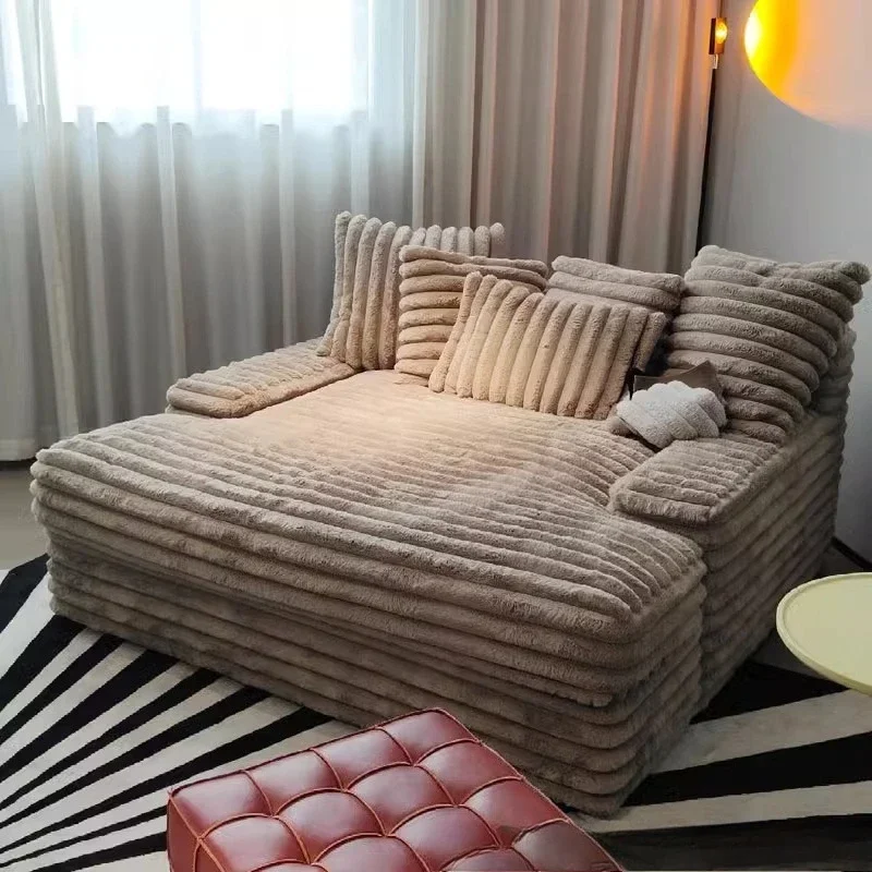 أريكة عميقة كبيرة للجلوس على شكل سحابة إسفنجية نقية، أريكة ضغط لغرفة المعيشة وغرفة النوم #4