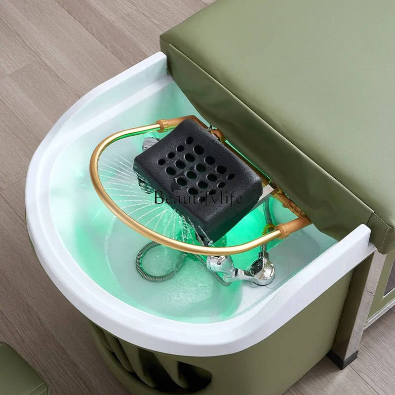 태국식 샴푸와 마사지 침대