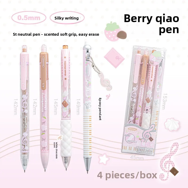 Strawberry Chocolate 0.5mm Click Ballpoint Pen