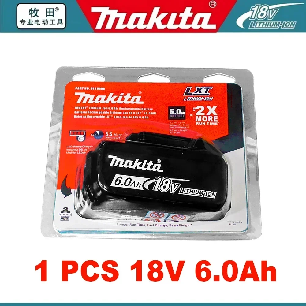

original Makita 18V 6.0Ah Rechargeable Battery ,For Makita BL1830 BL1830B BL1840 BL1840B BL1850 BL1850B Power Tools Battery