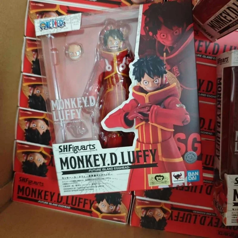 

В наличии Bandai Original S.H.Figuarts One Piece Monkey.D.Luffy-Future Island Egghead Аниме Фигурка Модель Игрушка Подарок Соберите