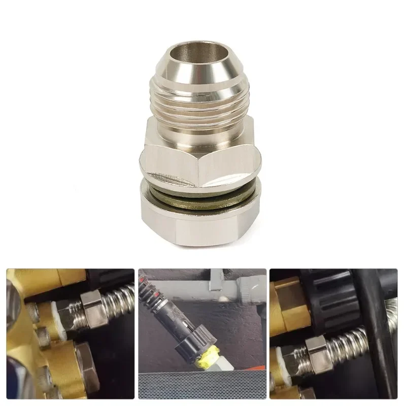 

New 10AN-M18x1.5 Adapter Nut Plug Sturdy Automobile Oil Pan Screw Accessories Turbine Return and Drain Oil Joint