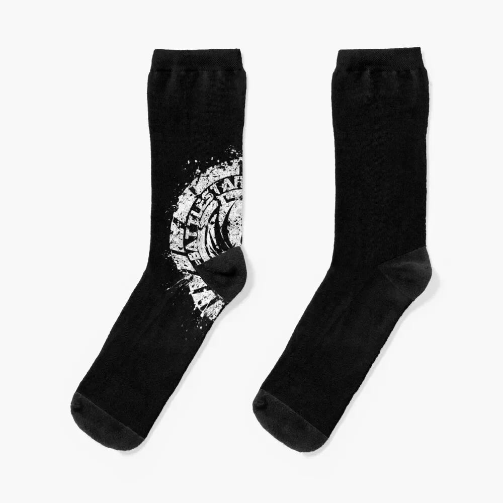 Battlestar GalacticaClassic T-Shirt Socks crazy with print professional running Men Socks Women's