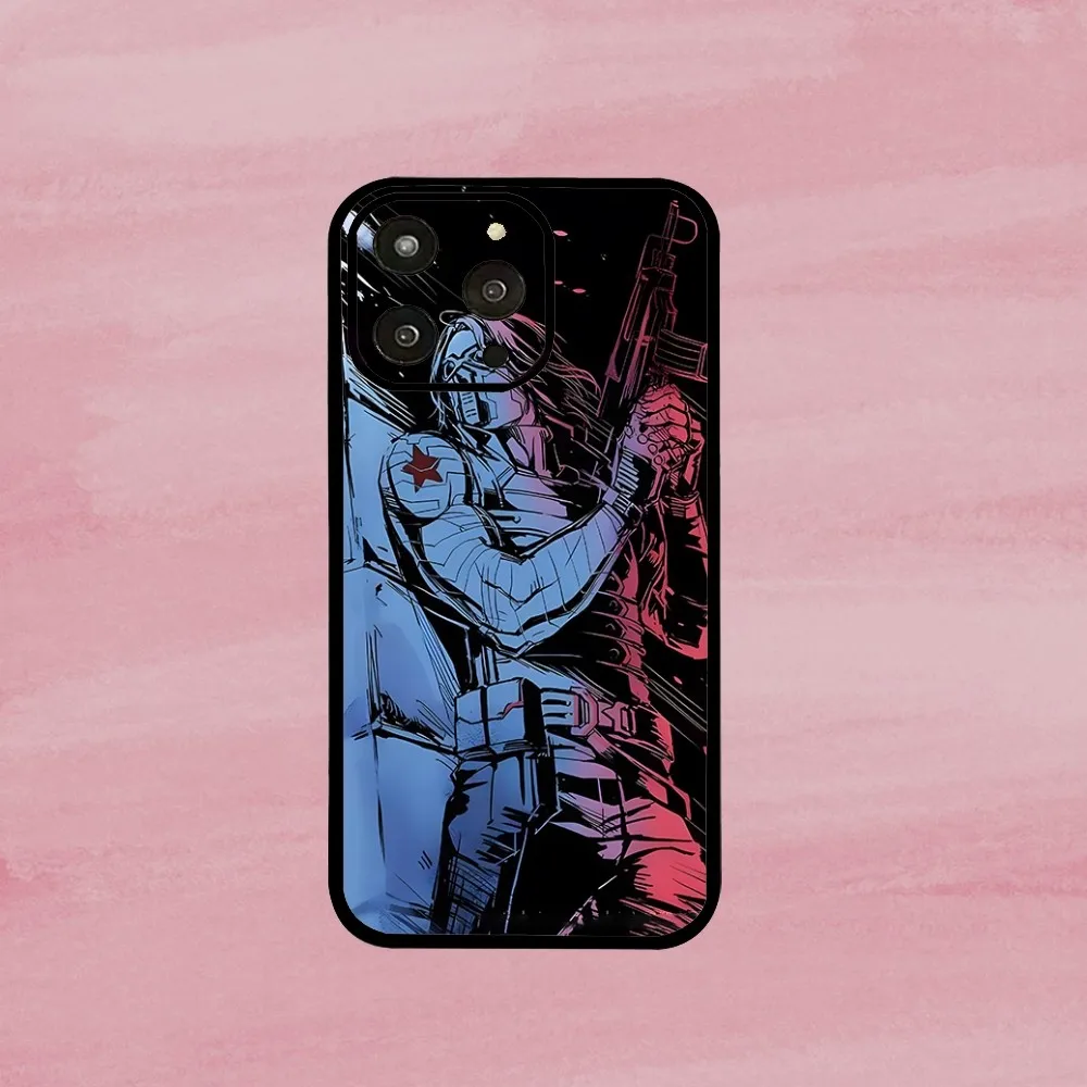 B-Bucky Barnes Winter S-Soldier Phone Case For Iphone 15 11 13 14 Pro Max 7 8 Plus X Xr Xs Max Se2020 12mini Cover Case