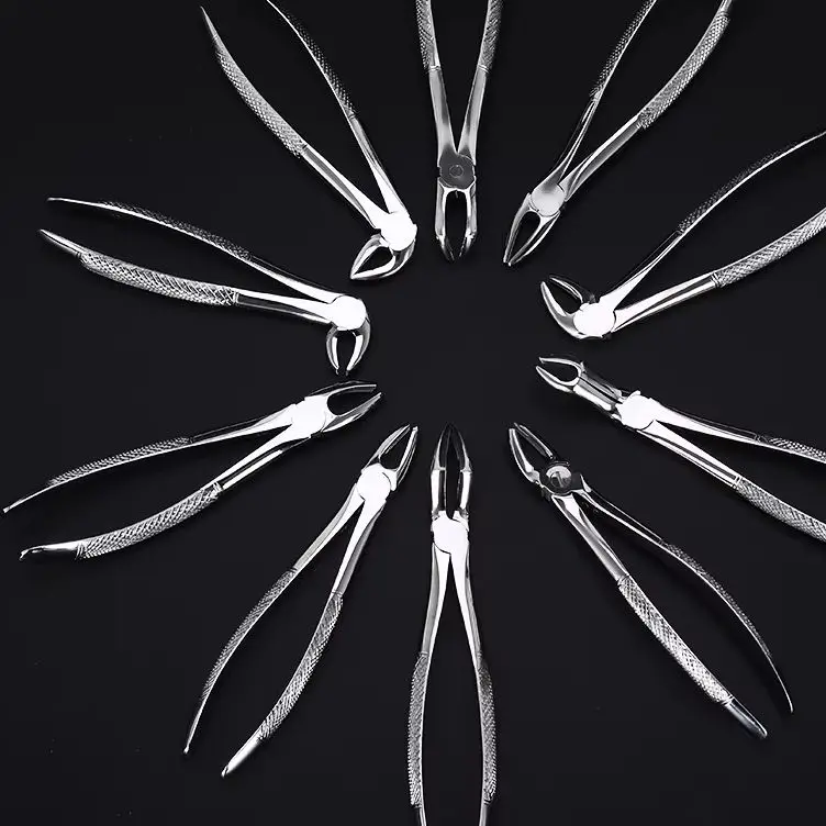 

Kit Dental Extraction Plier Forceps for Adult Children Dentistry Surgical Teeth Extracting Curved Root Lift Elevator Oral Tools
