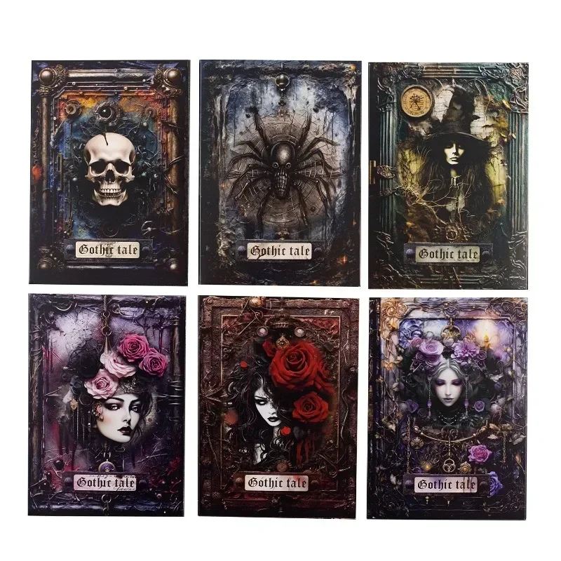 30pieces Material paper Gothic Legend Series Gothic style dark Handbook materials Stationery Scrapbooking cut 174*115mm