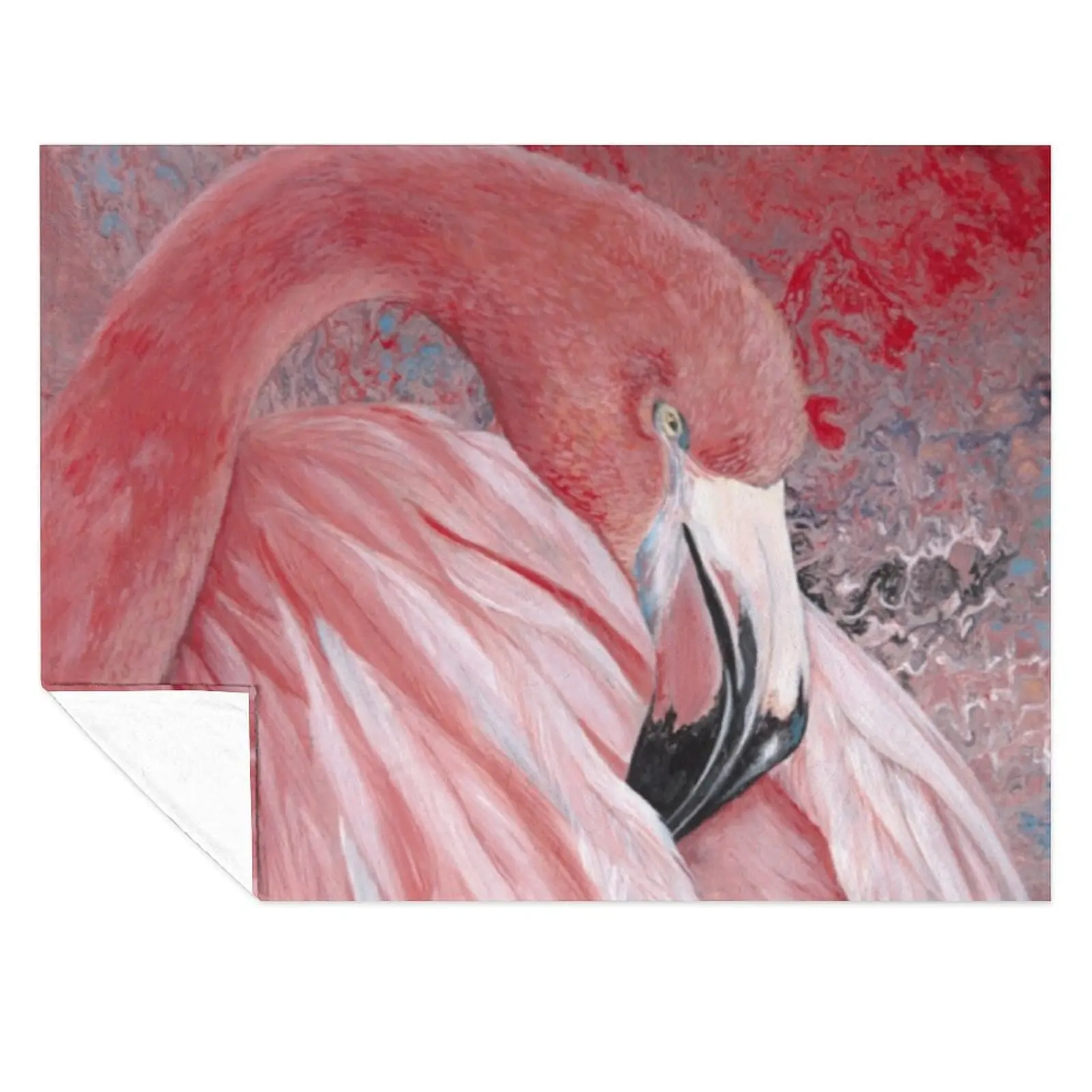 

The Fab Flamingo Throw Blanket Comforter Multi-Purpose For Sofa Thin Blankets For Bed Blankets