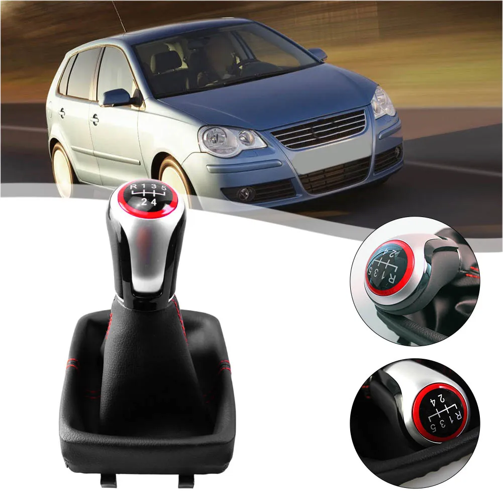 

Стильная 5-скоростная ручка переключения передач и основание в сборе для поло для 9N для 9N2 2002 2009, улучшающая эстетика вашего автомобиля