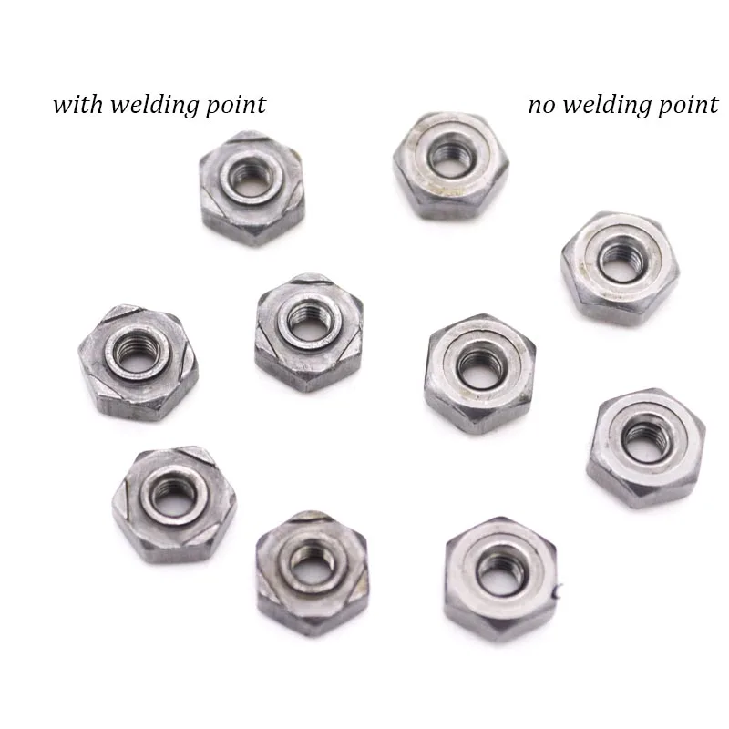 

2/20pcs M4 M5 M6 M8 M10 M12 M14 M16 Carbon Steel Hexagon Hex Stud Spot Weld Nut No Solder Point Nut Metric Thread