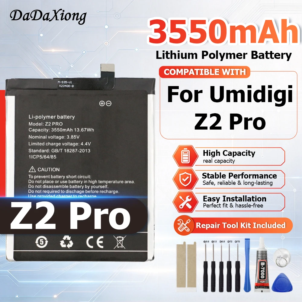 High Quality 100% New Phone Battery For UMI Umidigi Z2 Pro in Stock + Tool