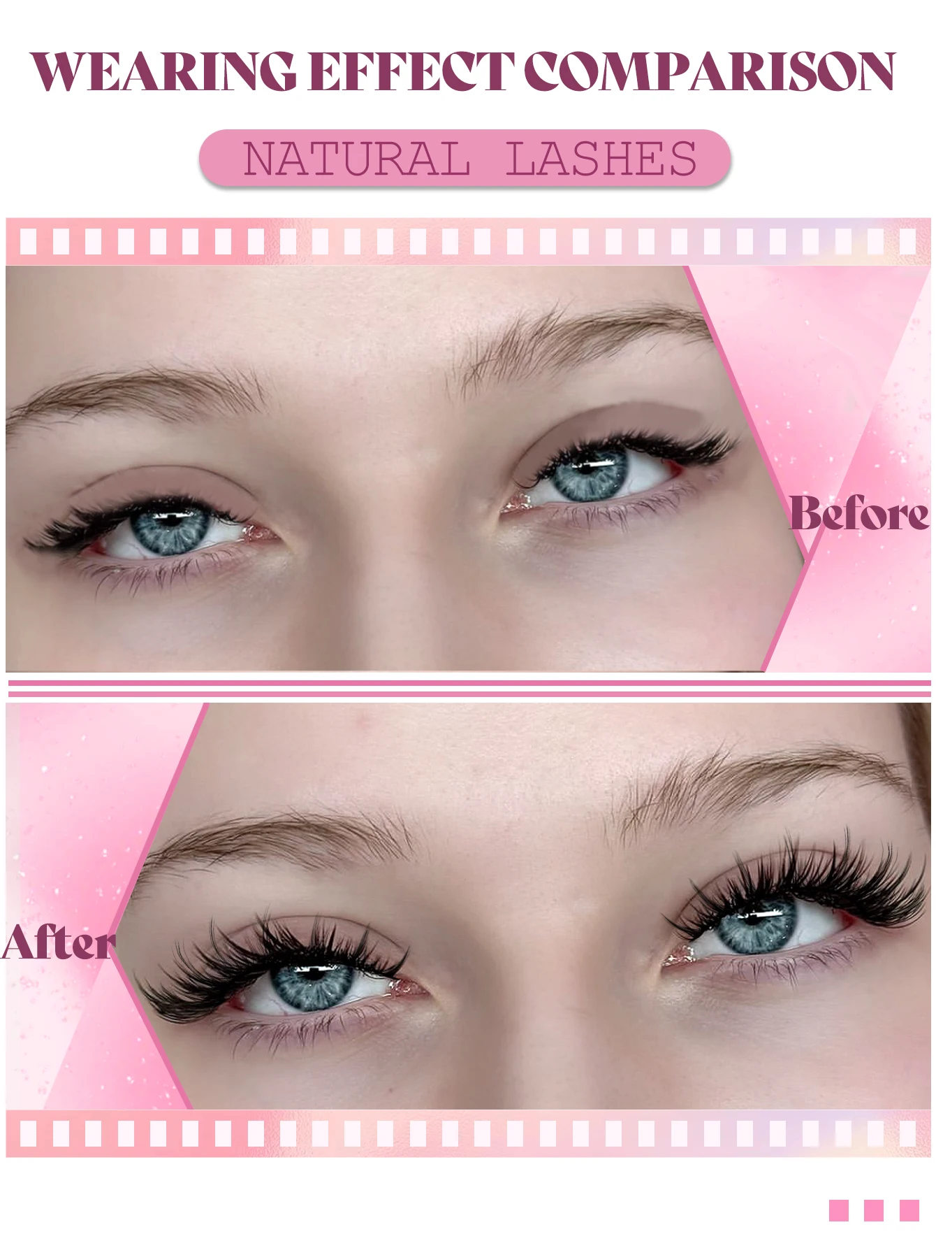 벨트라네이 만화 속눈썹 풍성한 인조 밍크 속눈썹 자연스러운 룩 개별 클러스터처럼 보이는 가짜 속눈썹 메이크업