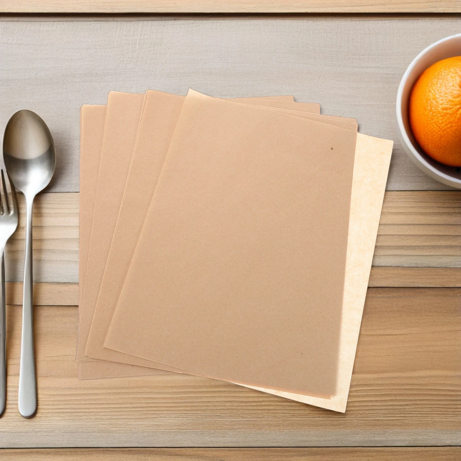 

500 шт. жиронепроницаемая пергаментная бумага для выпечки, утолщенные пищевые листы для пиццы, барбекю, жареная пищевая маслопоглощающая бумага