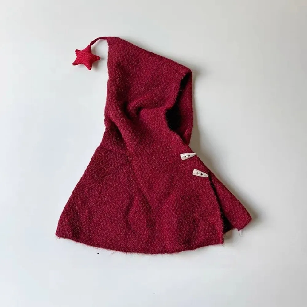 New Star Kids Hooded Cloak Windproof Loose Fit Toddler Pullover Warm Children's Knitted Cape for Toddlers - view 4