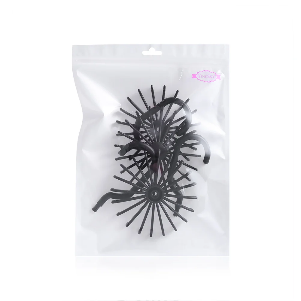 

8pcs Rotating Rack Non-Slip Scarf Tie Hanger Organizer Organizer Sturdy Tie Hanger For Small Space Easy Use Black