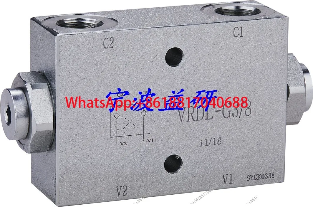 Two-way hydraulic lock, leg lock, pressure retaining valve VRDL-G3/8 VRDL-G1/2 VRDD-G3/8-12L