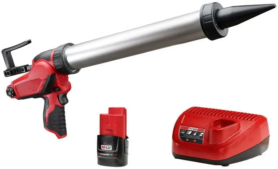 with Milwaukee 2442-21 M12 12V 20Oz. Aluminum Caulk and Adhesive Gun Kit