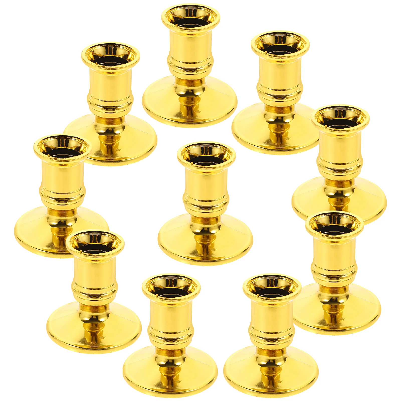 

20 PCS Electronic Base Decor Candlestick Holders for Bedroom Plastic Dining Table Tealight Cup Centerpiece