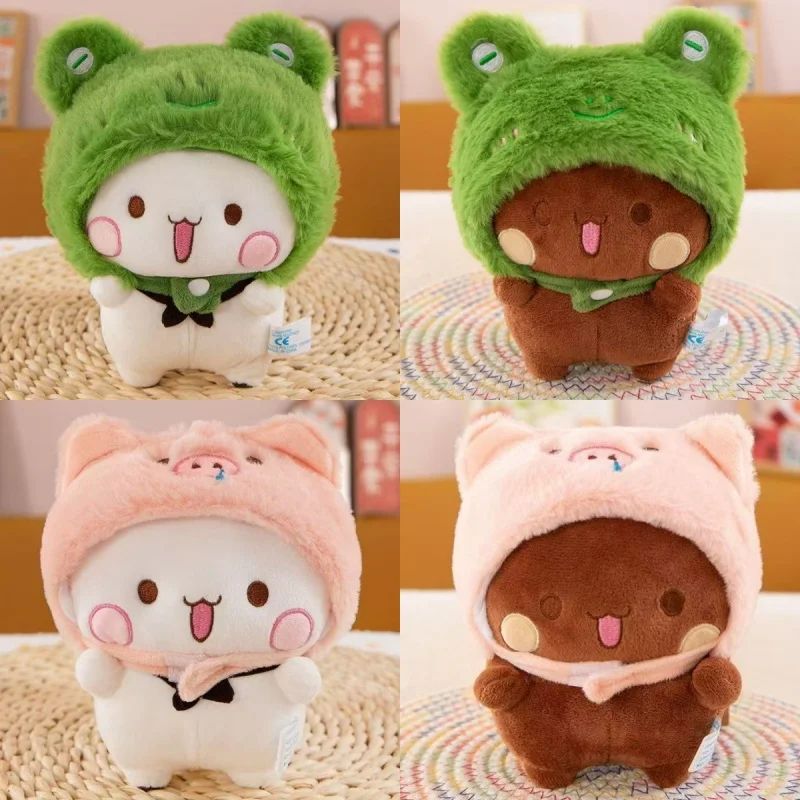 

20 см панда бубу и яр плюшевые игрушки переодевание кукла мультфильм панда бубу и дуд различные стили носить шляпу подарок на день рождения игрушка