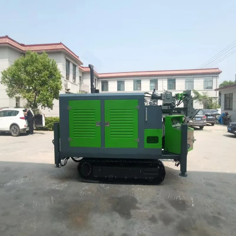 Customized Diesel Engine Gearbox Mud Pump Motor Assembly Bearing Tracked Rotary Drilling Rig Drilling Max.1000m Depth 32+16 Pres