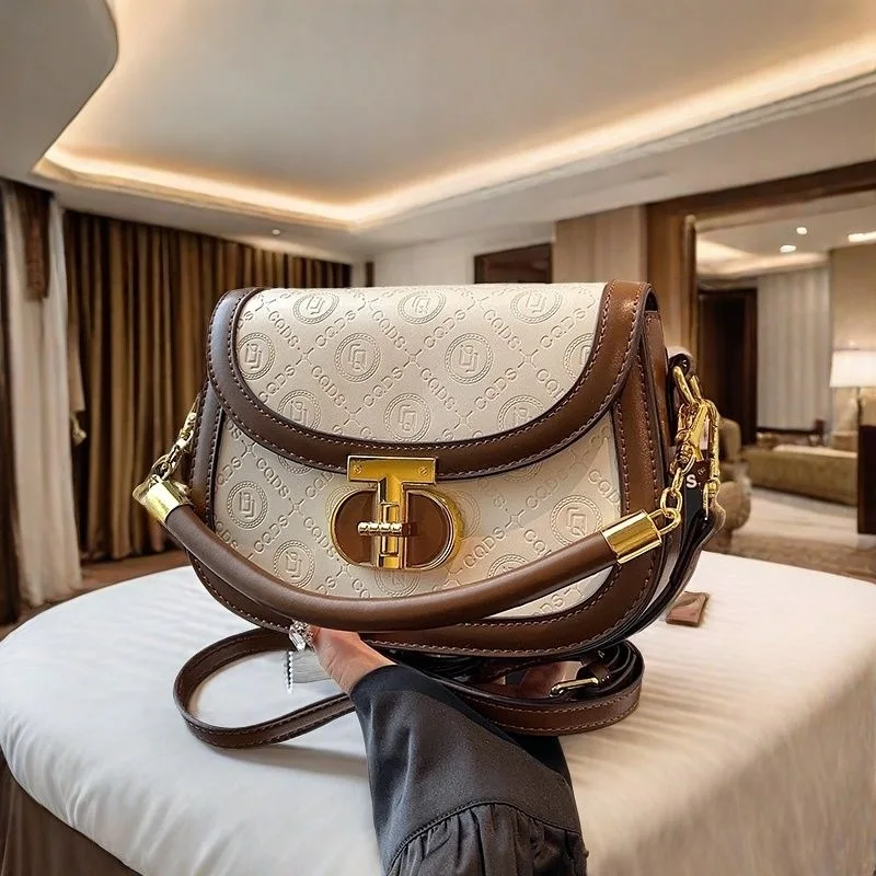 

Нишевая сумка через плечо 2025 года, шикарная женская сумка через плечо, универсальная сумка «день-ночь», минималистичная сумка с верхней ручкой, кожаная сумка