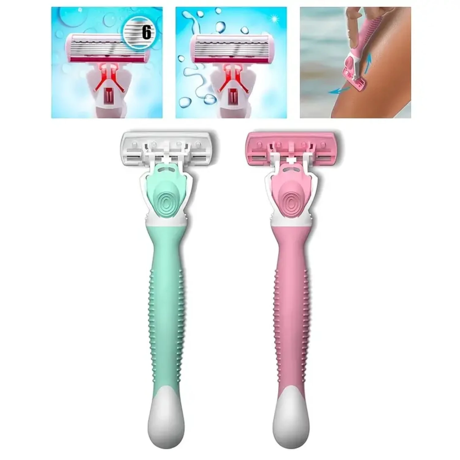 มีดโกนหนวดกําจัดขนสตรีสําหรับร่างกาย 1 ชิ้น - มีดโกนดูแลผิวเรียบลื่น พกพาสะดวก ใช้งานง่าย และอ่อนโยน