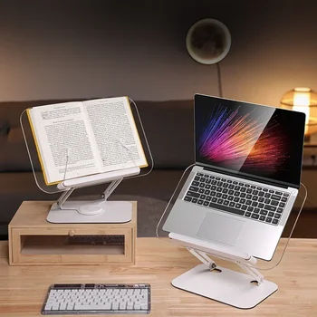 Laptop Stand Foldable Notebook Desktop Holder Cookbook Book Bracket Tablet Bracket Reading Support for Ipad MacBook Accessories