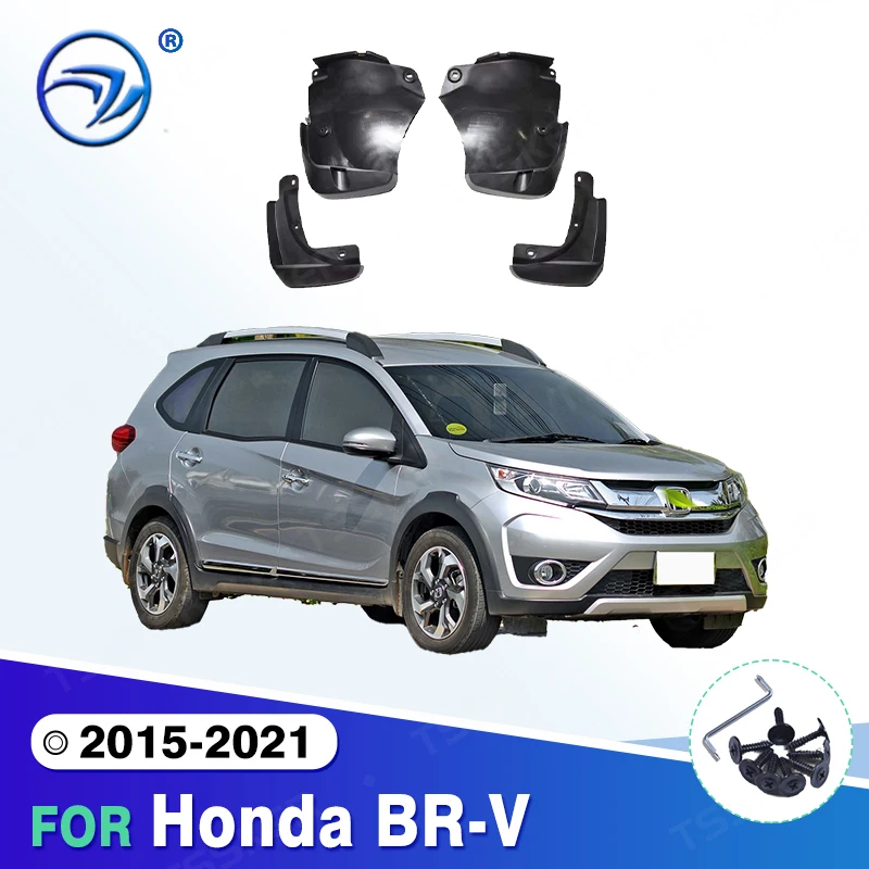 For Honda BR-V 2015-2021 2016 2017 2018 2019 2020 Fender Mudguard Mud Flaps Guard Splash Flap Mudguards Car Accessories