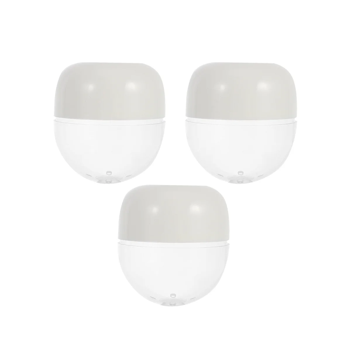 

3pcs Makeup Sponge Storage Box Breathable Dustproof Travel Case For Transparent Keeper Container