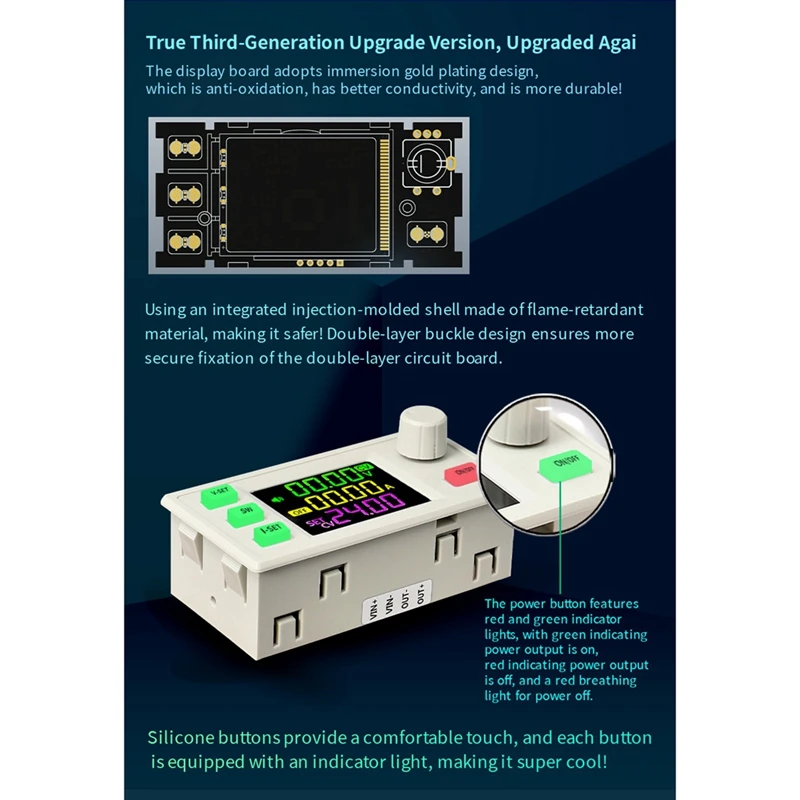 XY7025 CNC DC Buck Adjustable Regulated Power Supply Constant Voltage And Constant Current Color Screen 70V/25A/1750W