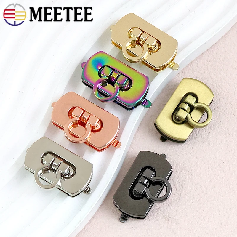 

1-5Pcs 30*17mm Lock Buckle Twist Turn Clasp Metal Purse Bag Snap Locks Luggage Closure Handbag Decorative Hardware Accessories