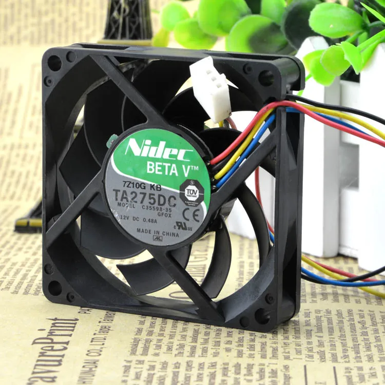 

ORIGINAL TA275DC C35598-35 GFOX 7CM 7015 12V 0.48A 4WIRES FAN