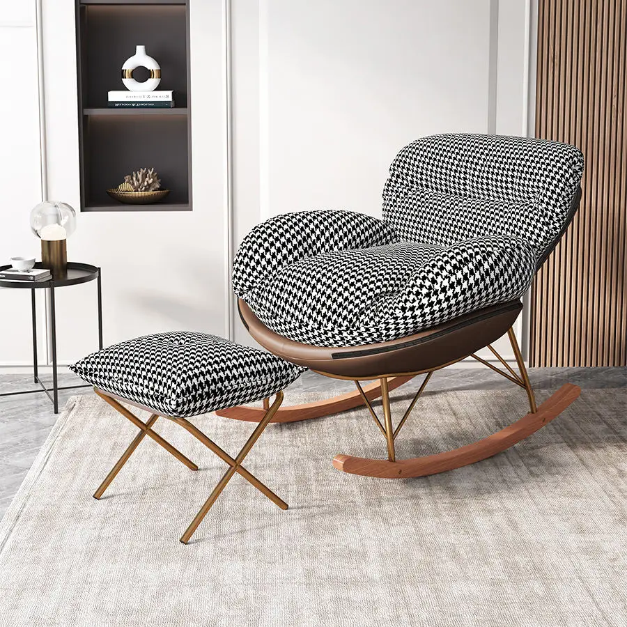 Large size outdoor modern refrigeration living room balcony bedroom single rocking chair sofa
