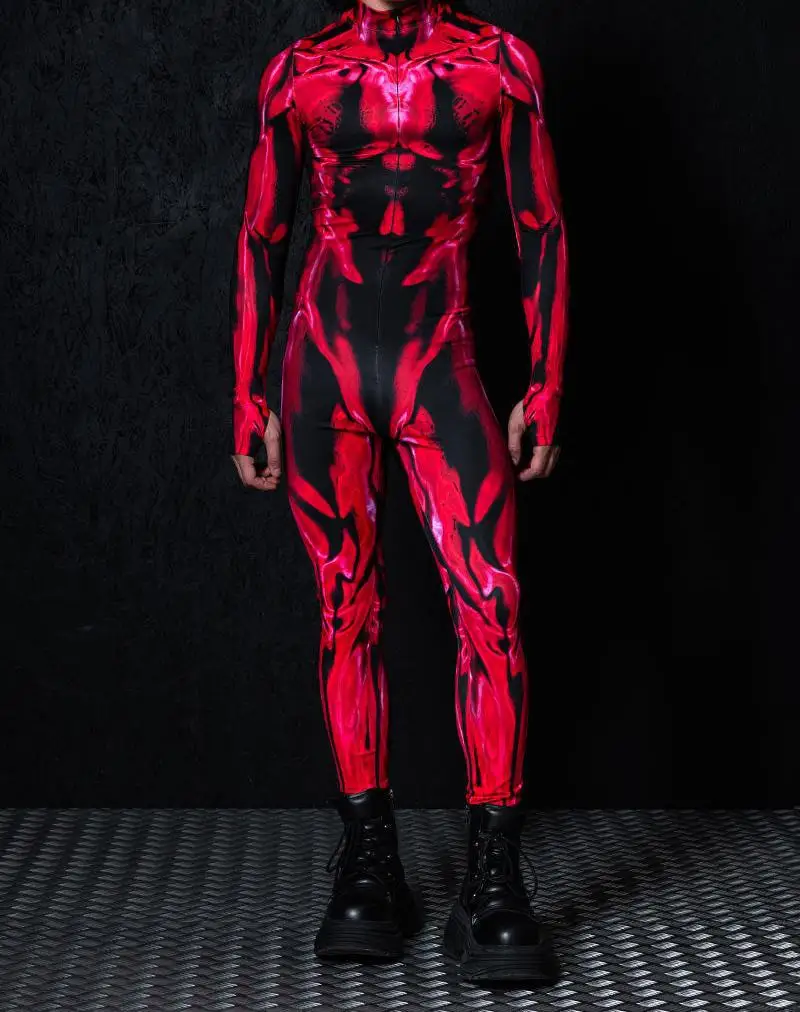 Halloween-Party-Performance-Roboter-Jumpsuit Weltraum-Soldaten-Kostüm Tech-Soldaten-Strampler Rollenspiel Universum-Kampf-Bodysuit 2026 – Detail 23