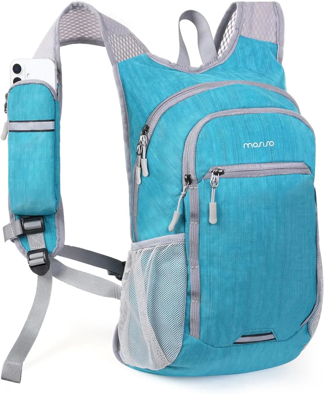 MOSISO 15L Small Hiking Backpack, Foldable Travel Daypack Lightweight Packable Back Pack for Women Men Travel Camping Outdoor, T