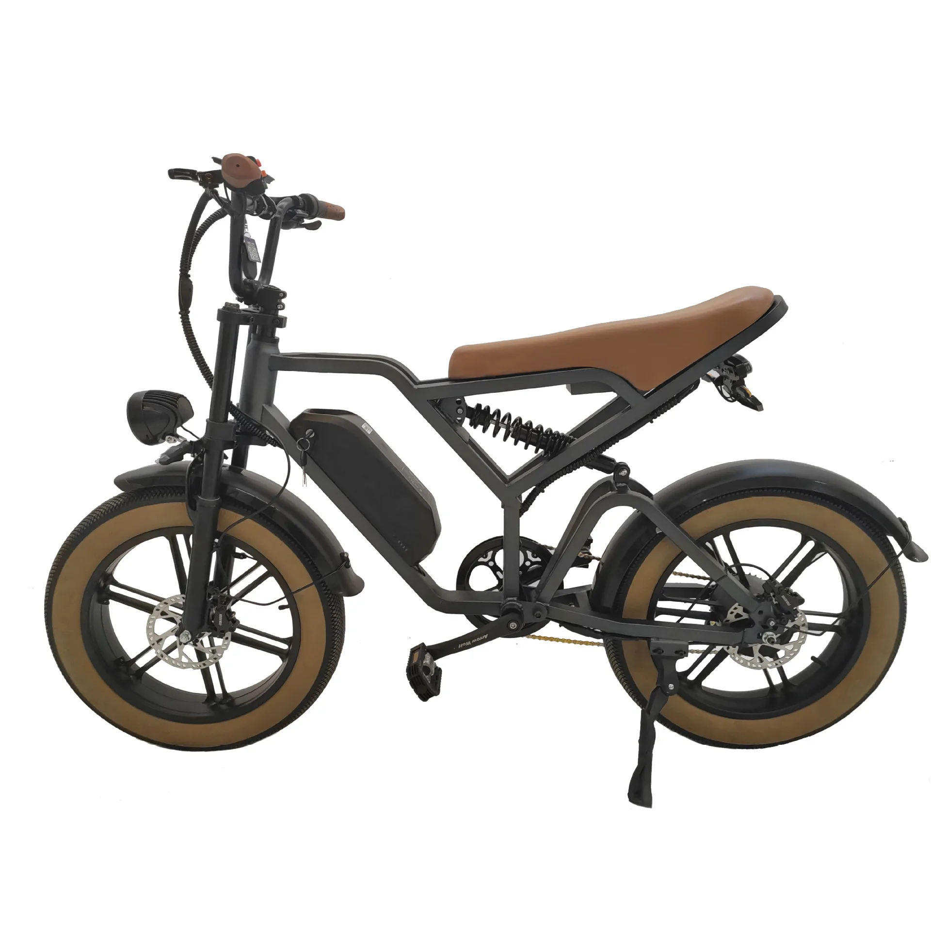 

STLF Electric car 73 The same retro 20-inch snow electric bicycle Dual motor snow bike Electric moped
