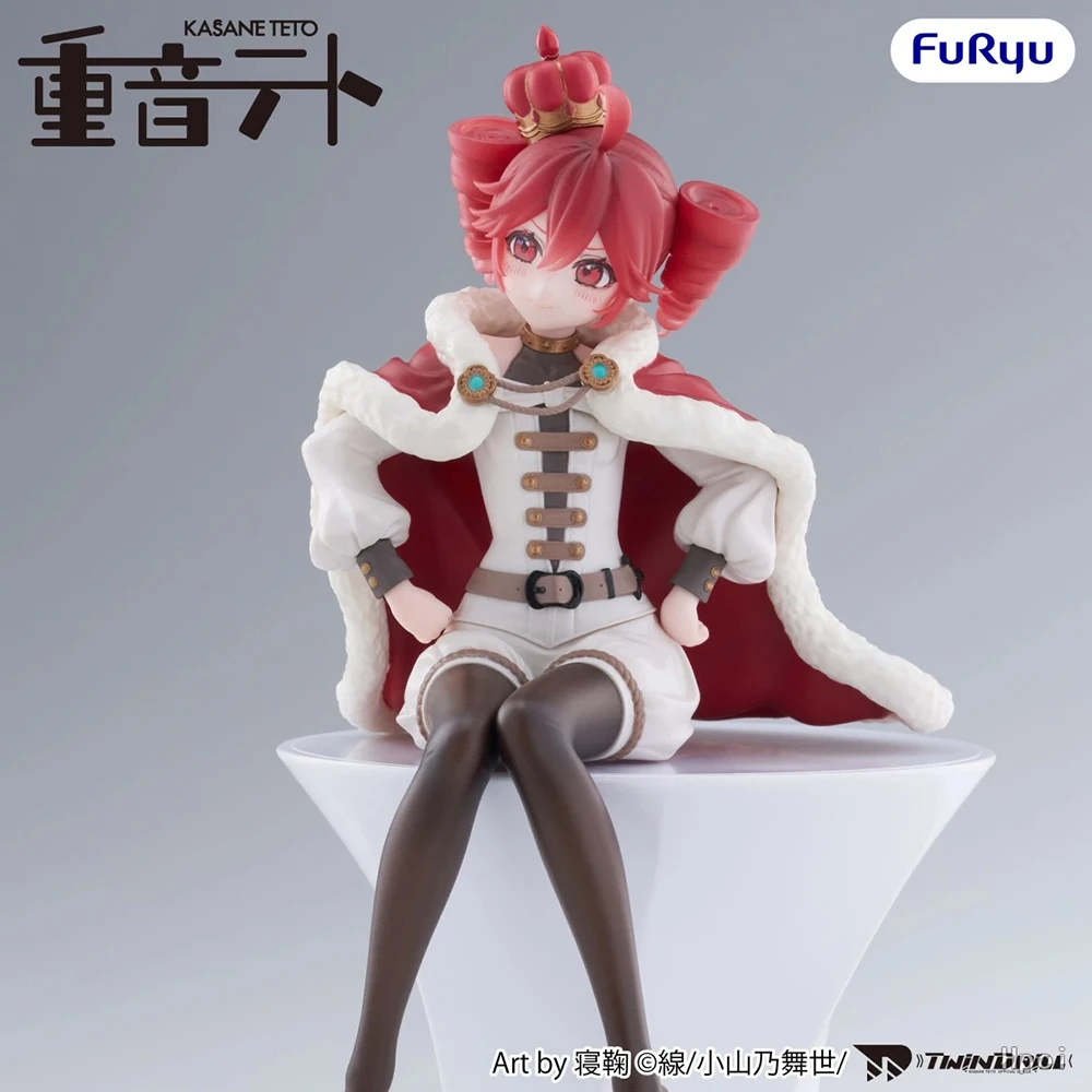 In Stock FuRyu Noodle Stopper Figure Kasane Teto King Ver. 15.5cm Anime Action Figures Desktop Edge Ornament Collectible Gift view 4