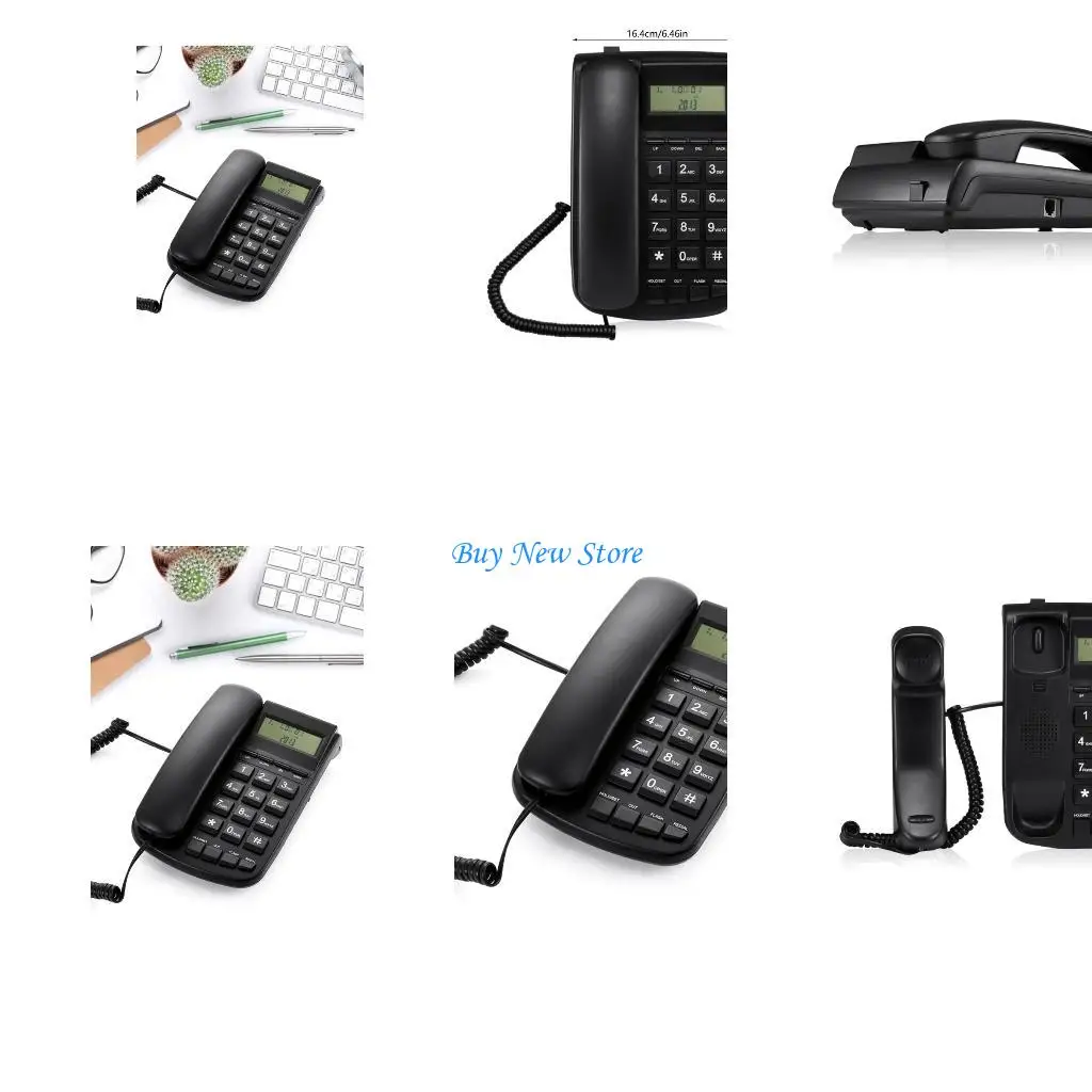 20CE Corded Landline Phones for Home/Hotel/Office Desk Corded Telephone Front Desk Home Office with Call Display Telephone