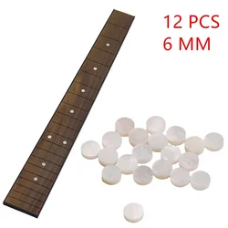 12 PCS 6MM White Mother Of Pearl Marker Inlay Dots Tone Point Guitar Fretboard Neck Fingerboard Accessories