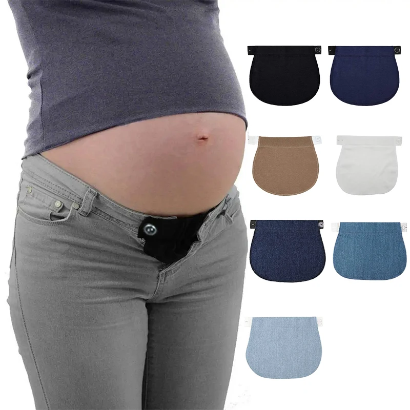 

Women Pregnancy Waistband Belt Adjustable Elastic Maternity Lengthening Waist Extender Clothing Pants For Pregnant Women